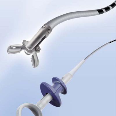 Biopsy Forceps with coated metal spiral